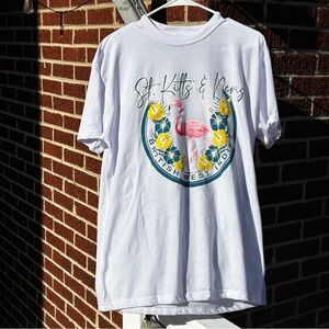 White Flamingo Graphic Tee